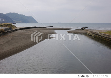 岩井川　岩井海岸　千葉県　南房総　岩井川河口 46788670