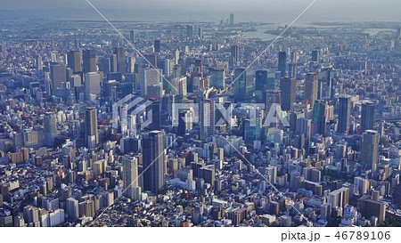 大阪・梅田上空 46789106