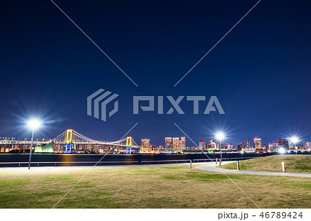 豊洲ぐるり公園の夜景 （東京都江東区） ※2019年1月撮影 46789424