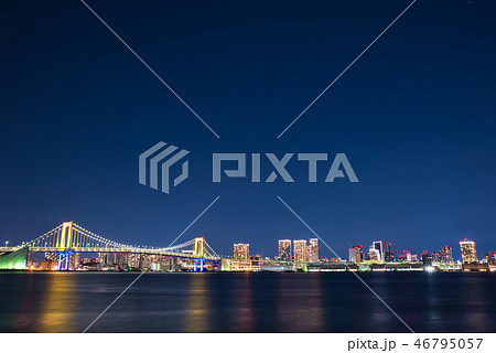 東京の夜景 （東京都江東区豊洲ぐるり公園から） ※2019年1月撮影 46795057