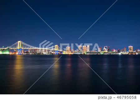 東京の夜景 （東京都江東区豊洲ぐるり公園から） ※2019年1月撮影 46795058