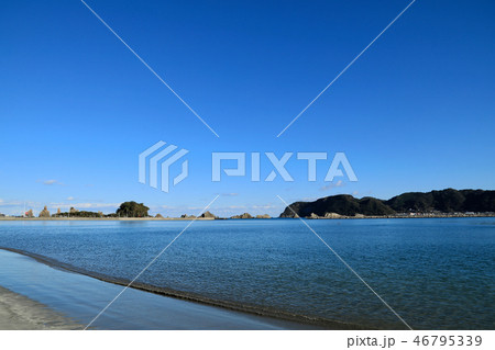 橋杭海水浴場 和歌山県 の写真素材