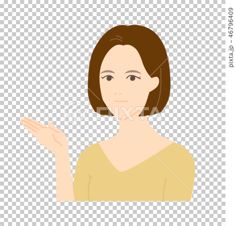 提案する女性 提案する女性 46796409