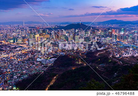 Seoul City Skyline, South Korea 46796488