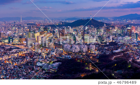 Seoul City Skyline, South Korea Seoul City Skyline, South Korea 46796489