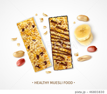 Healthy Cereal Bars Background 46803830