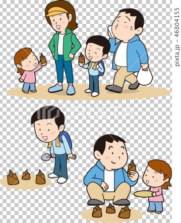 たけのこ狩り家族 たけのこ狩り家族 46804155