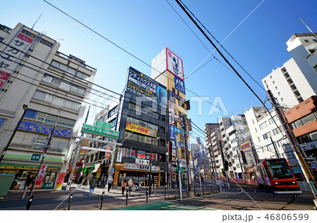 日本の東京都市景観 大塚駅前やサンモール大塚商店街など、街並みを望む 日本の東京都市景観 大塚駅前やサンモール大塚商店街など、街並みを望む 46806599