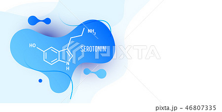 Serotonin hormone structural chemical formula Serotonin hormone structural chemical formula 46807335