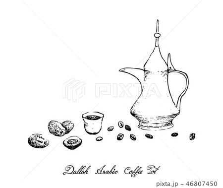 Dallah or Traditional Turkish Coffee Pot 46807450
