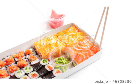 Sushi delivery to go set japanese chinese food Sushi delivery to go set japanese chinese food 46808286