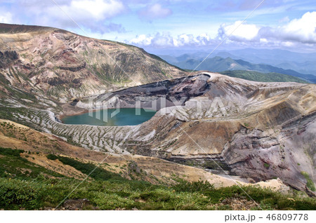 秋　蔵王刈田岳　お釜 46809778