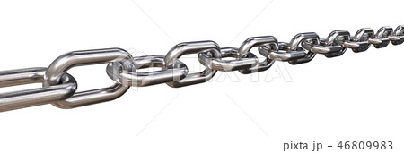 Isolated Steel Chain. 46809983