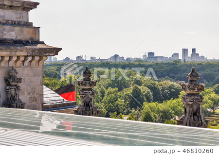 Berlin cityscape with Reichstag tower, Germany. 46810260