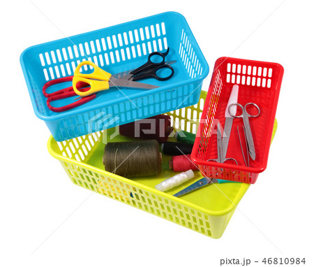 Multi-colored plastic boxes of different sizes Multi-colored plastic boxes of different sizes 46810984