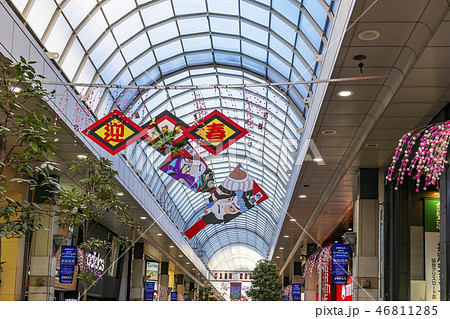 新年のアーケード街・仙台クリスロード商店街 新年のアーケード街・仙台クリスロード商店街 46811285