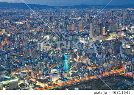 【阿倍野ハルカス展望台からの眺望 (夜景)】 大阪府大阪市阿倍野区阿倍野筋1 【阿倍野ハルカス展望台からの眺望 (夜景)】 大阪府大阪市阿倍野区阿倍野筋1 46811645