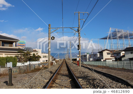 田舎町の単線鉄道 田舎町の単線鉄道 46812690
