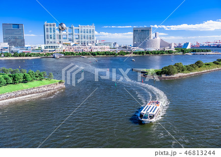 東京　お台場の風景（レインボーブリッジより） 46813244