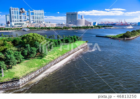 東京 お台場の風景(レインボーブリッジより) 東京 お台場の風景(レインボーブリッジより) 46813250