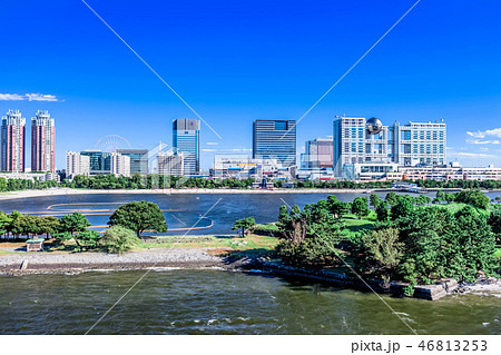 東京 お台場の風景(レインボーブリッジより) 東京 お台場の風景(レインボーブリッジより) 46813253