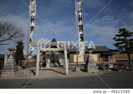 地域神明社の正月 46813389