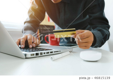 Online Shopping payments  concept. 46815139