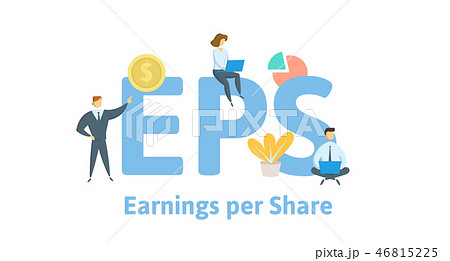 EPS, Earning Per Share. Concept with keywords, letters and icons. Flat vector illustration. Isolated 46815225