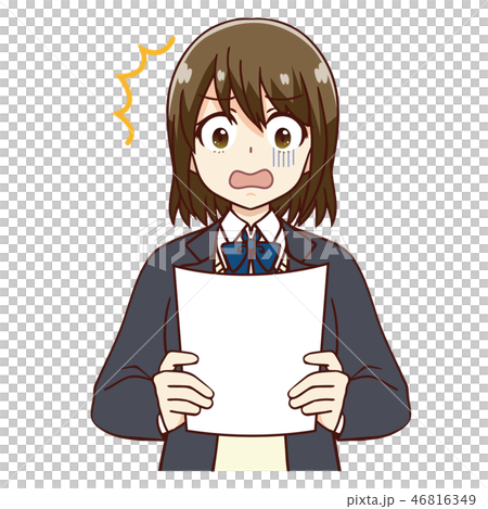 女子 学生 テスト返却 がっかり 女子 学生 テスト返却 がっかり 46816349