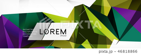 Science background. Abstract triangle pattern. Vector abstract geometric template Science background. Abstract triangle pattern. Vector abstract geometric template 46818866