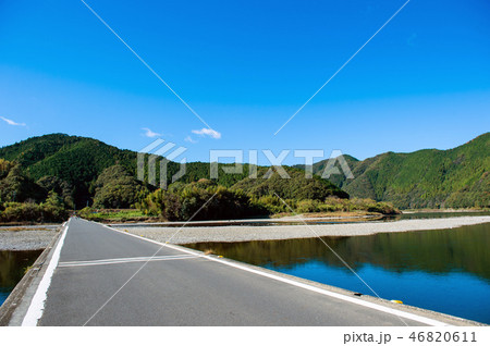 四万十川の沈下橋 46820611