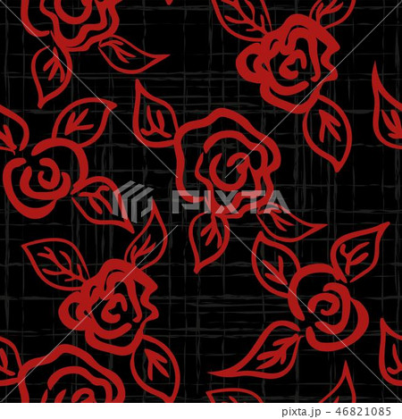 seamless patern graphic roses on a background. 46821085