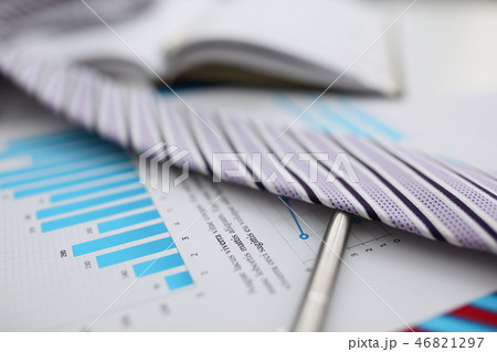 Documents with financial statistics at office Documents with financial statistics at office 46821297