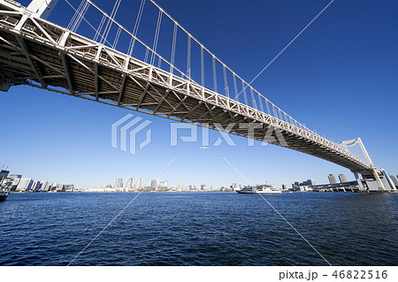 都市風景　東京レインボーブリッジ 46822516