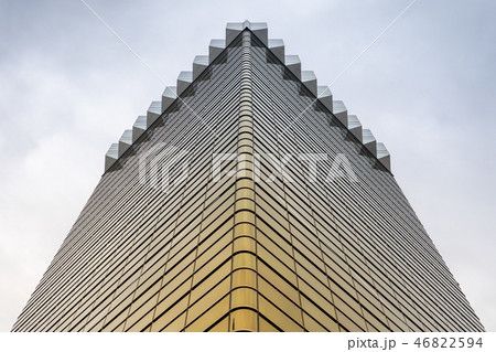 The Asahi Beer Hall with cloudy sky The Asahi Beer Hall with cloudy sky 46822594