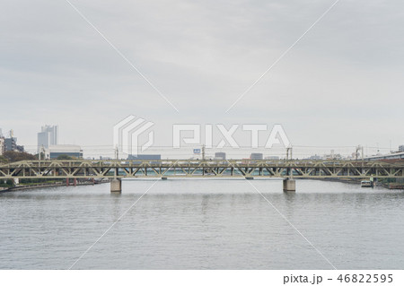 The bridge for japanese train Tobu line The bridge for japanese train Tobu line 46822595
