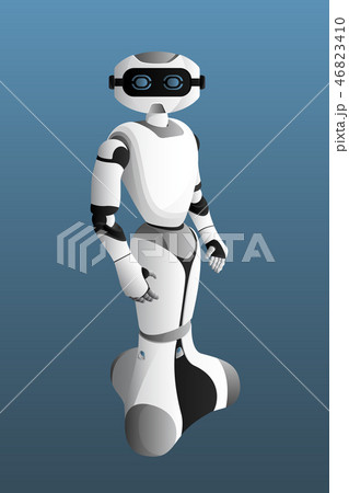 Realistic modern robot.  46823410
