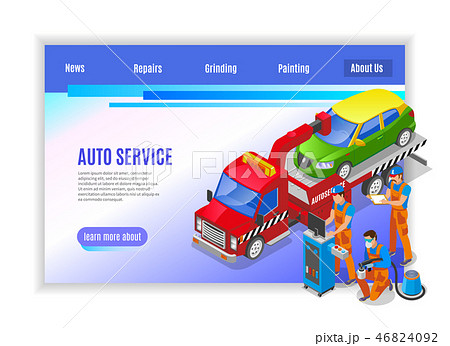 Auto Service Page Design 46824092