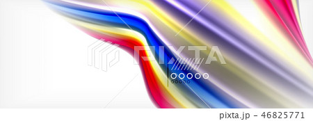 Abstract wave lines liquid fluid rainbow style color stripes background. Artistic illustration for Abstract wave lines liquid fluid rainbow style color stripes background. Artistic illustration for 46825771