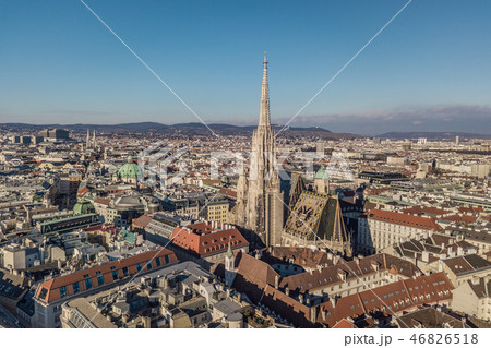 Aerial view of St. Stephen's Cathedral Aerial view of St. Stephen's Cathedral 46826518