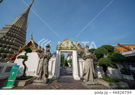 タイ・バンコクのワット・ポー(涅槃寺)の涅槃仏 タイ・バンコクのワット・ポー(涅槃寺)の涅槃仏 46826794