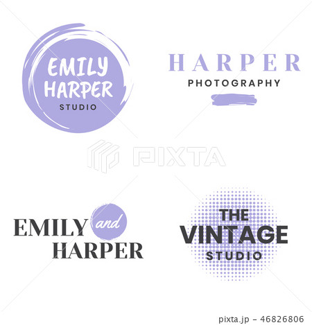 Feminine Vintage Retro Vector Logo 46826806