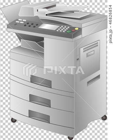 コピー機・FAX複合プリンタ(２型・copier)ベクター 46826854