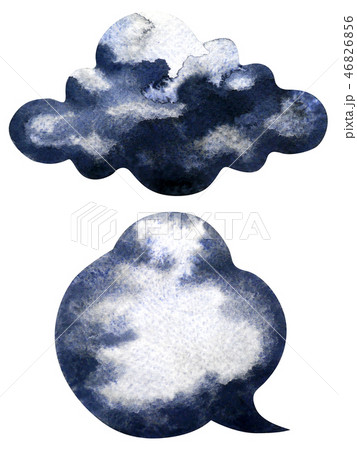 black cloud rain watercolor painting hand drawing black cloud rain watercolor painting hand drawing 46826856