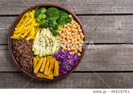 Healthy vegan salad . Buddha bowl 46828761