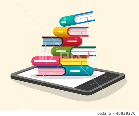 Books Heap on Phone, Tablet or Reader 46829276