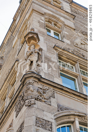 Beautiful old building corner in Berlin, Germany. 46829865