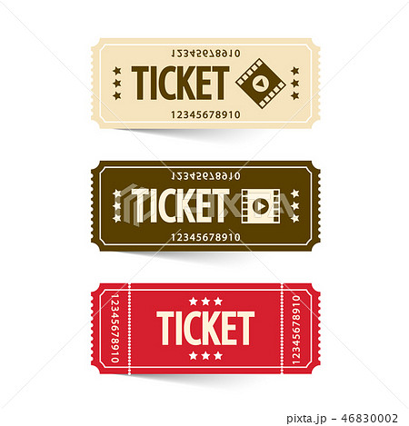 Tickets Set. Vector Cinema Ticket. 46830002