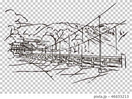 Matsumoto City Nagano Prefecture Kappabashi Stock Illustration