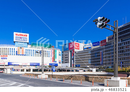 東京都 都市風景 新宿駅西口バスターミナル６の写真素材